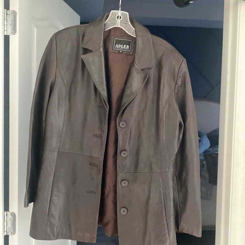 Leather  blazer jacket